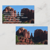 Kathedrale Rock in Sedona Visitenkarte (Vorne/Hinten)