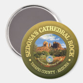 Kathedrale Rock (rd) Magnet (Vorderseite/Rückseite)