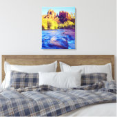 Kathedrale Rock reflektiert in Eak Creek, Arizona Leinwanddruck (Insitu (Schlafzimmer))