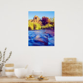 Kathedrale Rock reflektiert in Eak Creek, Arizona Poster (Küche)