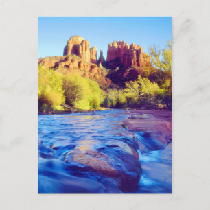 Kathedrale Rock reflektiert in Eak Creek, Arizona Postkarte
