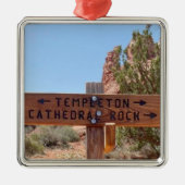 Kathedrale Rock Sedona Arizona Ornament Aus Metall (Vorne)