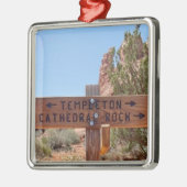 Kathedrale Rock Sedona Arizona Ornament Aus Metall (Links)