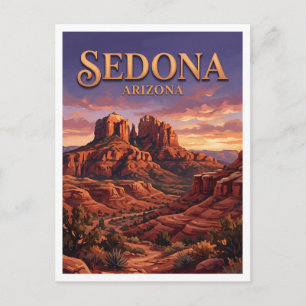 Kathedrale Rock Sedona Arizona Postkarte