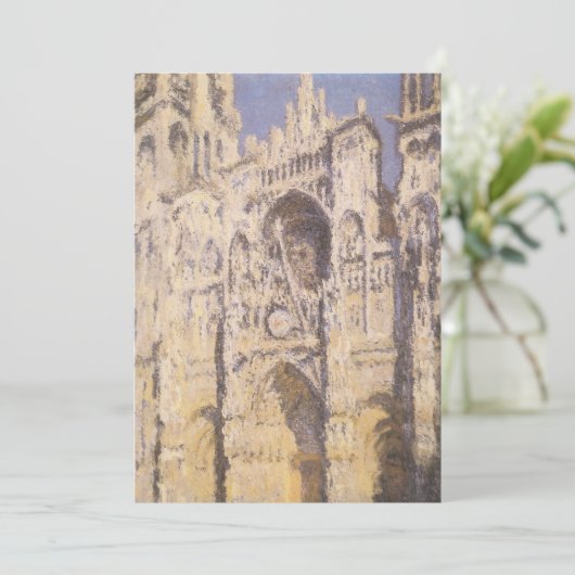 Kathedrale Rouen, Harmony Blue Gold von Claude Mon (Stehend Vorderseite)