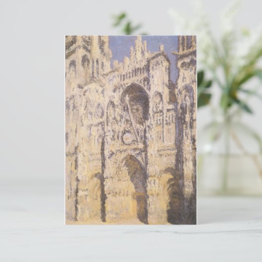 Kathedrale Rouen, Harmony Blue Gold von Claude Mon (Stehend Vorderseite)