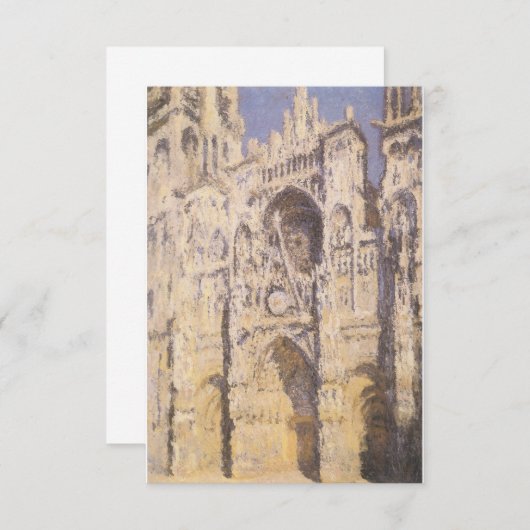 Kathedrale Rouen, Harmony Blue Gold von Claude Mon (Vorne/Hinten)
