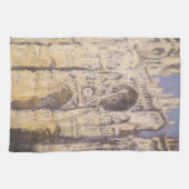 Kathedrale Rouen, Harmony Blue Gold von Claude Mon Geschirrtuch (Horizontal)