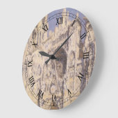 Kathedrale Rouen, Harmony Blue Gold von Claude Mon Große Wanduhr (Winkel)