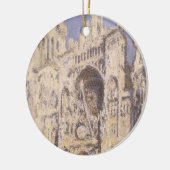 Kathedrale Rouen, Harmony Blue Gold von Claude Mon Keramikornament (Links)