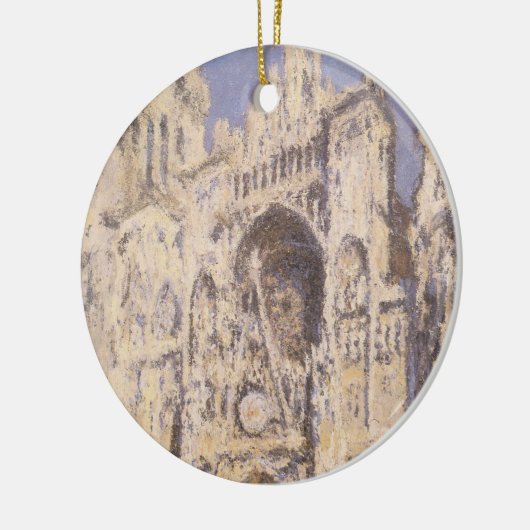 Kathedrale Rouen, Harmony Blue Gold von Claude Mon Keramikornament (Links)