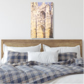 Kathedrale Rouen, Harmony Blue Gold von Claude Mon Leinwanddruck (Insitu (Schlafzimmer))