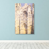 Kathedrale Rouen, Harmony Blue Gold von Claude Mon Leinwanddruck (Insitu (Holzboden))