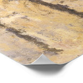 Kathedrale Rouen, Harmony Blue Gold von Claude Mon Poster (Ecke)