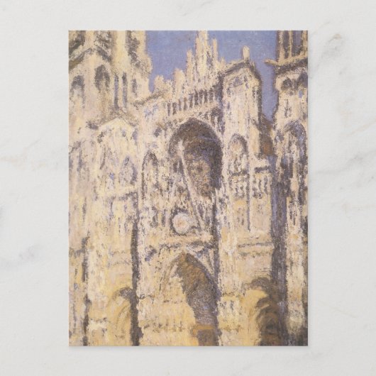 Kathedrale Rouen, Harmony Blue Gold von Claude Mon Postkarte (Vorderseite)