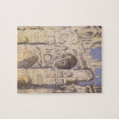 Kathedrale Rouen, Harmony Blue Gold von Claude Mon Puzzle (Horizontal)