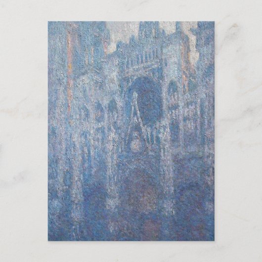 Kathedrale Rouen, klarer Tag von Claude Monet Postkarte (Vorderseite)
