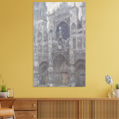 Kathedrale Rouen Portal Gray Weather by Monet Leinwanddruck (Insitu (Wohnzimmer))