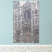 Kathedrale Rouen Portal Gray Weather by Monet Leinwanddruck (Insitu (Holzboden))