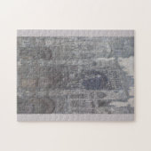 Kathedrale Rouen Portal Gray Weather by Monet Puzzle (Horizontal)