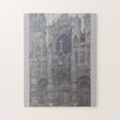 Kathedrale Rouen Portal Gray Weather by Monet Puzzle (Vertikal)