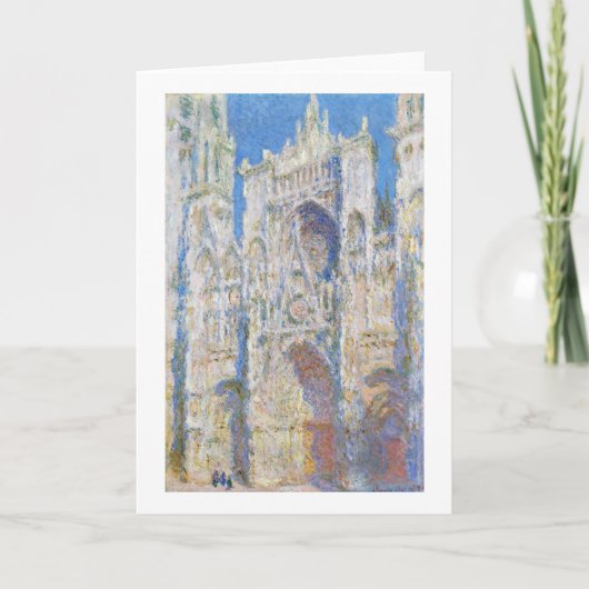 Kathedrale Rouen (Sonnenlicht), Monet Karte (Vorderseite)