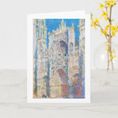 Kathedrale Rouen (Sonnenlicht), Monet Karte (Gelbe Blume)
