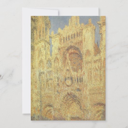 Kathedrale Rouen, Sonnenuntergang von Claude Monet (Vorderseite)
