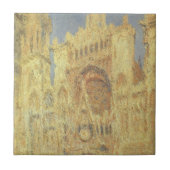 Kathedrale Rouen, Sonnenuntergang von Claude Monet Fliese (Vorderseite)