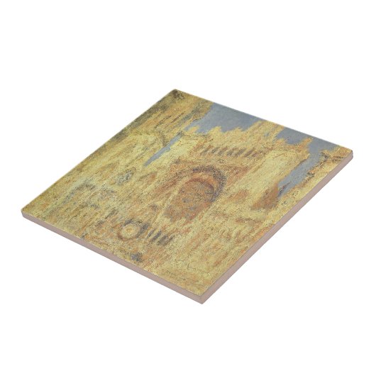 Kathedrale Rouen, Sonnenuntergang von Claude Monet Fliese (Seite)