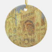 Kathedrale Rouen, Sonnenuntergang von Claude Monet Keramik Ornament (Vorne)