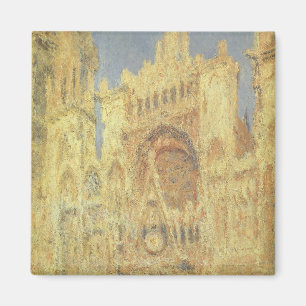 Kathedrale Rouen, Sonnenuntergang von Claude Monet Magnet