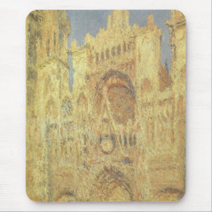 Kathedrale Rouen, Sonnenuntergang von Claude Monet Mousepad