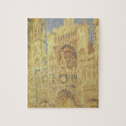 Kathedrale Rouen, Sonnenuntergang von Claude Monet Puzzle (Vertikal)