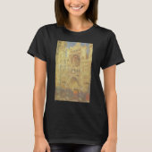 Kathedrale Rouen, Sonnenuntergang von Claude Monet T-Shirt (Vorderseite)