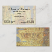 Kathedrale Rouen, Sonnenuntergang von Claude Monet Visitenkarte (Vorne/Hinten)