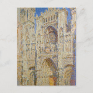 Kathedrale Rouen, Sun-Portal von Claude Monet Postkarte