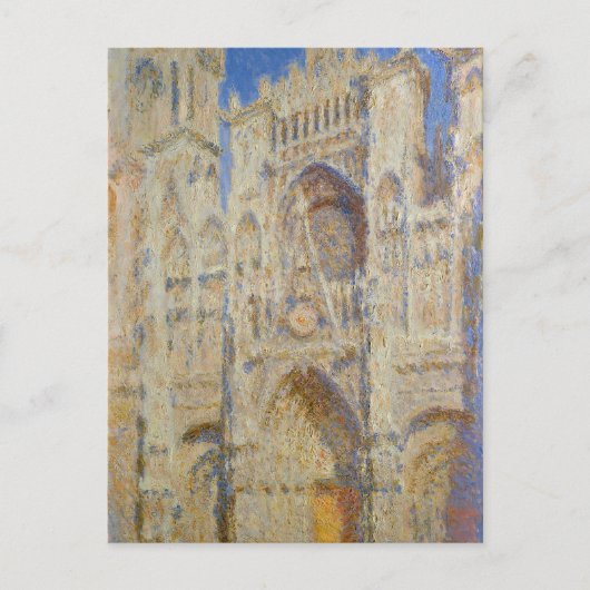 Kathedrale Rouen, Sun-Portal von Claude Monet Postkarte (Vorderseite)