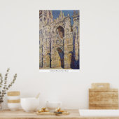 Kathedrale Rouen von Claude Monet Poster (Küche)