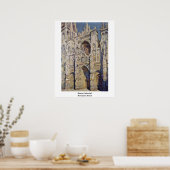 Kathedrale Rouen von Claude Monet Poster (Küche)