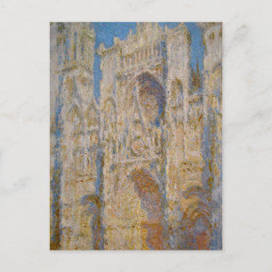 Kathedrale Rouen, Westfassade, Sonnenlicht von Cla Postkarte