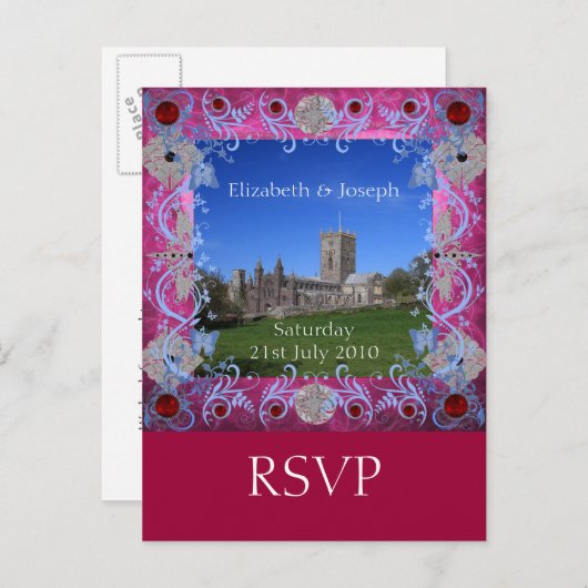 Kathedrale Rubine Art Deko UAWG Postkarte (Vorne/Hinten)