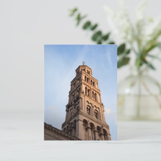 Kathedrale Saint Domnius Bell Tower in Split Postkarte (Stehend Vorderseite)