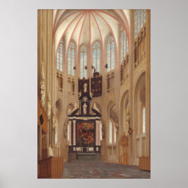 Kathedrale Saint John - P Saenredam Kunstmuseum Poster