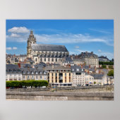 Kathedrale Saint Louis bei Blois Frankreich Postca Poster (Vorne)