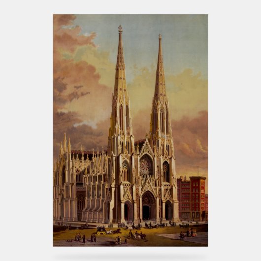 Kathedrale Saint Patrick in Midtown Manhattan Acrylschild (Vorderseite)