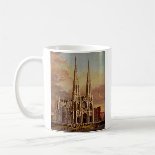 Kathedrale Saint Patrick in Midtown Manhattan Kaffeetasse (Links)