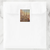 Kathedrale Saint Patrick in Midtown Manhattan Quadratischer Aufkleber (Tasche)