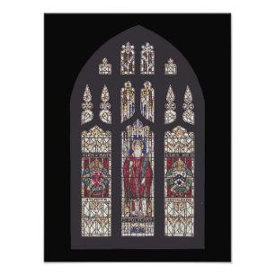 Kathedrale Saint Polycarp Buntglas Kunst Fotodruck