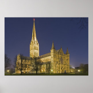 Kathedrale Salisbury Poster